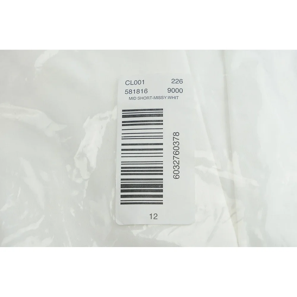 Ann Taylor The Metro Short Size 12 White Mid Rise Solid New